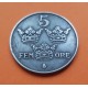 SUECIA 5 ORE 1949 CORONAS KM.812 MONEDA DE HIERRO OCUPACION NAZI III REICH WWII Sweden R/2