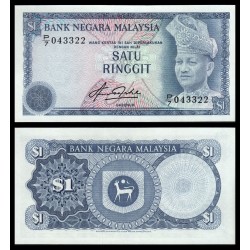 MALASIA 1 RINGGIT 1976 REY RAHMAN Pick 13B BILLETE SC Malaysia UNC BANKNOTE Bank of Negara