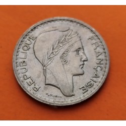 FRANCIA 10 FRANCOS 1949 BUSTO DE DAMA Ceca de TURIN KM.909 MONEDA DE NICKEL MEBC + France 10 Francs silver