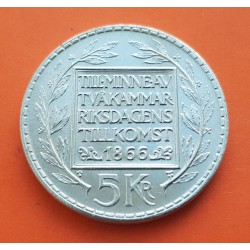 .SUECIA 2 CORONAS 1897 OSCAR II PLATA EBC SILVER XF SWEDEN