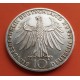 ALEMANIA 10 MARCOS 1972 F OLIMPIADA DE MUNICH 72 ATLETAS KM.132 MONEDA DE PLATA SC GERMANY MARKS SILVER