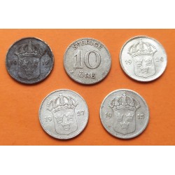 SUECIA 10 ORE 1931 G CORONA REY GUSTAV V KM.780 MONEDA DE PLATA MBC Sweden silver coin