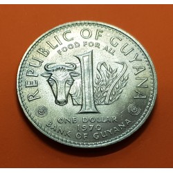 .GUYANA 5 monedas DIFERENTES FECHAS DOLAR