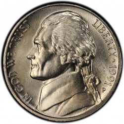 USA 5 CENTS 1991 P JEFFERSON NICKEL UNC US MINT