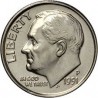 ESTADOS UNIDOS 10 CENTAVOS DIME 1991 P ROOSVELT KM.195A MONEDA DE NICKEL SC USA COIN