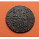 ESPAÑA REINA ISABEL II 2 MARAVEDIES 1845 Ceca de SEGOVIA KM.532 MONEDA DE COBRE Spain 2 Maravedis
