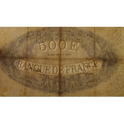 FRANCIA 500 FRANCOS 1938 MAYO 19 DIOSA CON QUERUBINES Pick 88C BILLETE BC @RARO@ France BLUE ET ROSE