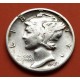 ESTADOS UNIDOS 10 CENTAVOS DIME 1944 S MERCURY KM.140 MONEDA DE PLATA MBC+ USA 10 Centavos 1944 S silver coin