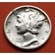 USA 10 CENTS DIME 1944 D MERCURY SILVER VF