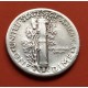 ESTADOS UNIDOS 10 CENTAVOS DIME 1944 S MERCURY KM.140 MONEDA DE PLATA MBC+ USA 10 Centavos 1944 S silver coin