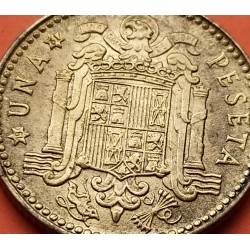 ESPAÑA 1 PESETA 1953 * 19 61 FRANCISCO FRANCO KM.775 MONEDA DE LATON SC Sin Circular ESTADO ESPAÑOL Ref/2