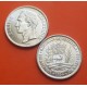 VENEZUELA 1 BOLIVAR 1954 SIMON BOLIVAR y ESCUDO NACIONAL KM.37 MONEDA DE PLATA SC silver coin