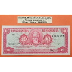 NICARAGUA 10 CORDOBAS 1968 GONZALO HERNANDEZ DE CORDOBA Pick 117 BILLETE SC @RARO@ UNC BANKNOTE