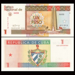 CARIBE 1 PESO CONVERTIBLE 1994 PLAZA DE LA VICTORIA Pick FX46 BILLETE SC CARIBBEAN UNC BANKNOTE 1 PESO 1994