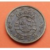 ANGOLA 1 ESCUDO 1972 ESCUDO Y VALOR KM.76 MONEDA DE BRONCE EBC- República Portuguesa Portugal