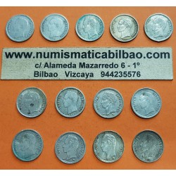 @ARRAS DE MATRIMONIO@ VENEZUELA 25 CENTIMOS 1954 a 1960 SIMON BOLIVAR 13 MONEDAS DE PLATA PARA EL DIA LA BODA