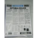 OPTIMA 10 hojas de 2 ESPACIOS PARA BILLETES modelo 309942 PLASTICO DE GRAN CALIDAD SIN PVC para ALBUM OPTIMA LEUCHTTURM