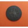 ESPAÑA REINA ISABEL II 2 MARAVEDIS 1858 Ceca BARCELONA  MONEDA DE COBRE