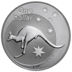 AUSTRALIA 1 DOLAR 1999 CANGURO PLATA Silver Kangaroo Känguru $1