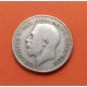 INGLATERRA 1 SHILLING 1921 LEON y REY JORGE V KM.833 MONEDA DE PLATA BAJA MUY CIRCULADA UK silver