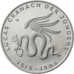 . 10€ EUROS 2015 Ceca G ALEMANIA CRANACH DRAGON NICKEL SC