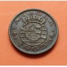 ANGOLA 1 ESCUDO 1965 ESCUDO Y VALOR KM.76 MONEDA DE BRONCE EBC- República Portuguesa Portugal