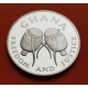 GHANA 100 CEDIS 1986 TAMBORES TRIBALES COMMONWEALTH GAMES BOXEO KM.27 MONEDA DE PLATA PROOF Africa silver