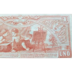 @RARO@ ARGENTINA 1 PESO 1897 PROVINCIA DE CORRIENTES Serie B458318  Pick S1131 BILLETE MBC-