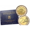 VATICANO 2 EUROS 2014 CAIDA DEL MURO DE BERLIN SC MONEDA CONMEMORATIVA EN CARTERA ESTUCHE OFICIAL