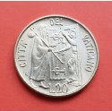 VATICANO 20 LIRAS 1981 PAPA JUAN PABLO II y JESUS JUNTO A PUERTA SAGRADA KM.156 MONEDA DE LATON SC Vatican 20 Lire