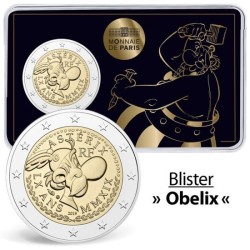 @RARA@ FRANCIA 2 EUROS 2019 ASTERIX SC MONEDA CONMEMORATIVA El cliente recibirá 1 coincard con un personaje al azar