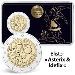 @RARA@ FRANCIA 2 EUROS 2019 ASTERIX SC MONEDA CONMEMORATIVA El cliente recibirá 1 coincard con un personaje al azar