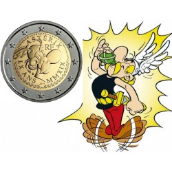 . @RARA@ FRANCIA 2 EUROS 2019 ASTERIX SC MONEDA CONMEMORATIVA El cliente recibirá 1 coincard con un personaje al azar