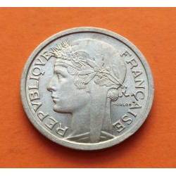 FRANCIA 1 FRANCO 1958 MORLON KM.885.A.2 MONEDA DE ALUMINIO SC- France 1 Franc 4ª República