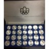 @1 KILO DE PLATA@ 28 monedas x CANADA 5 DOLARES 1976 + 10 DOLARES 1976 OLIMPIADA DE MONTREAL 76 SC Olympics Silver Set