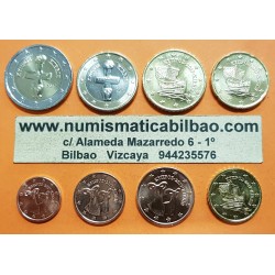 CHIPRE MONEDAS EURO 2016 SC : 1+2+5+10+20+50 Centimos + 1 EURO + 2 EUROS 2016 SERIE TIRA Cyprus Zypern