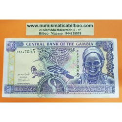 GAMBIA 50 DALASIS 1989 / 1995 Pick 15 SC BILLETE BANKNOTE AFRICA