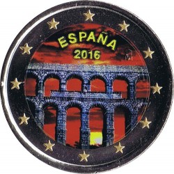 . .2 EUROS 2015 BANDERA EUROPEA ESPAÑA SC Moneda Coin