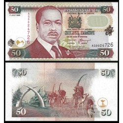 KENIA 50 SHILINGI 1996 PRESIDENTE TOROITICH y CAMELLOS Pick 36C BILLETE SC AFRICA Kenya 50 Shillings UNC BANKNOTE