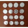16 monedas x AUSTRALIA 5 DOLARES 1999 + 2000 JUEGOS OLIMPICOS DE SIDNEY PLATA PROOF 1 ONZA OZ ESTUCHE OFICIAL