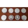 16 monedas x AUSTRALIA 5 DOLARES 1999 + 2000 JUEGOS OLIMPICOS DE SIDNEY PLATA PROOF 1 ONZA OZ ESTUCHE OFICIAL