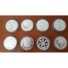 16 monedas x AUSTRALIA 5 DOLARES 1999 + 2000 JUEGOS OLIMPICOS DE SIDNEY PLATA PROOF 1 ONZA OZ ESTUCHE OFICIAL