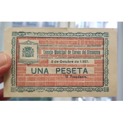 1 PESETA 1938 FEBRERO 28 BURGOS AGUILA Serie D/895 ESPAÑA SC