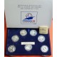 7 monedas x FRANCIA 10 FRANCOS 1998 COPA MUNDIAL DE FUTBOL 98 PLATA PROOF ESTUCHE OFICIAL France Coffret