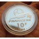 7 monedas x FRANCIA 10 FRANCOS 1998 COPA MUNDIAL DE FUTBOL 98 PLATA PROOF ESTUCHE OFICIAL France Coffret