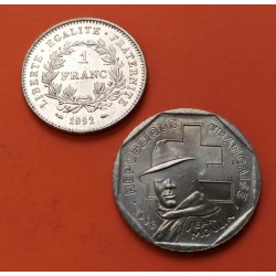 FRANCIA 1 FRANCO 1957 MORLON SC ALUMINIO FRANCE FRANC