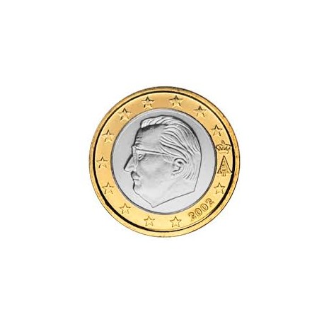 BELGICA 1 EURO 2002 REY ALBERTO MONEDA BIMETALICA SIN CIRCULAR Belgium 1€ coin