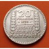FRANCIA 20 FRANCOS 1938 BUSTO DE DAMA Ceca de TURIN KM.879 MONEDA DE PLATA MBC @GOLPES@ France 20 Francs silver R/1