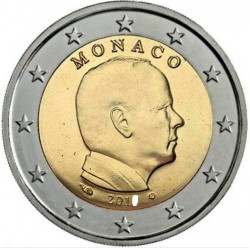 MONACO 2 EUROS 2020 REY ALBERTO II SIN CIRCULAR MONEDA NO CONMEMORATIVA @ESCASA@
