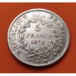 .FRANCE 5 FRANCS 1875 A HERCULES SILVER VF++